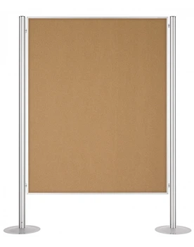 Дошка інформаційна для шпильок двостороння 1500x1200 Пробкова Magnetoplan System-Pinboard Felt-Gray Double (1100824)