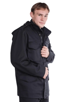 Куртка тактична Brotherhood M65 чорний демісезонна з пропиткою 56-58/182-188 BH-U-JМ65-B-56-182