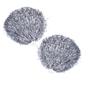 Помпоны для черлидинга и танцев SP-Sport Pom-Poms 1682 1шт Silver