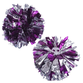 Помпони для чорнидингу та танців SP-Sport Pom-Poms 1679 1 шт Violet-Silver