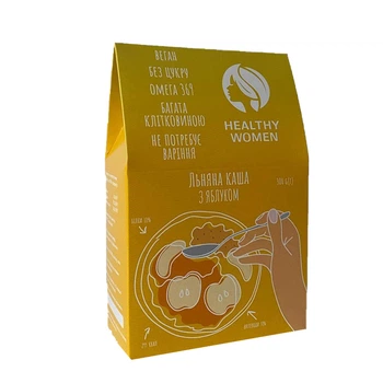 Каша лляна з яблуком Healthy Women 300 г