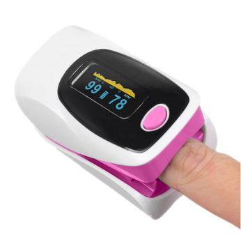 Пульсоксиметр електронний на палець Fingertip портативний точний з монітором кисню в крові і пульсу
