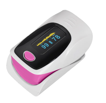 Пульсоксиметр електронный на палец Fingertip портативный точный с монитором кислорода в крови и пульса