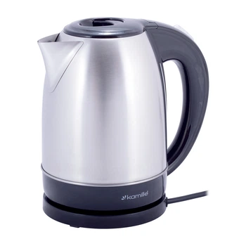 Электрочайник металлический Kamille KM-1722 1,7 л 1850-2200 Вт серебристый из нержавеющей стали для офиса и дома