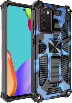 Чохол Military Shield для Samsung Galaxy S20 FE/G780 бампер протиударний з підставкою Blue