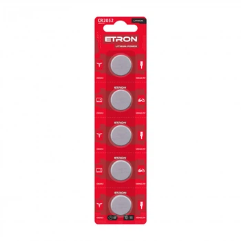 Батарейки ETRON Lithium Power CR2032 5 шт.