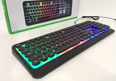 Механическая проводная играя клавиатура с подсветкой клавиш