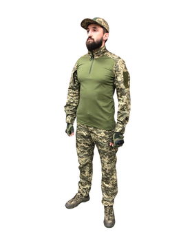 Камуфляжный костюм ЗСУ пиксель : рубашка убакс Ubacs и штаны Комбат Combat размер 52 рост 173-179