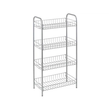 Этажерка METALTEX 4 уровня серебристая 79х41х23 см (938104)