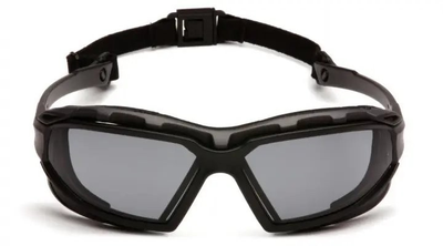 Тактические очки баллистические с уплотнителем Pyramex Highlander-PLUS (gray) Anti-Fog серые
