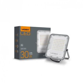 LED прожектор VIDEX PREMIUM VL-F2-305G 30W 5000K серый
