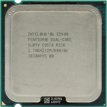 Б/У, Процессор, Intel Pentium E5400, s775, 2 ядра, 2.7 гГц