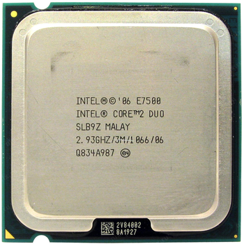 Б/У, Процесор, Intel Core 2 Duo, s775, 2 ядра, 2.93 гГц