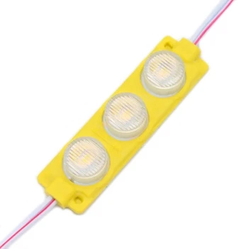 Світлодіодний модуль 12V 3SMD 3030 Жовтий з розсіювачем Autoexpect (80916)