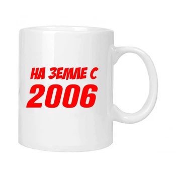 Чашка подарочная MUGG На земле с 2006 310 мл арт.634