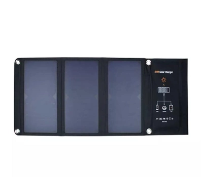 Солнечное зарядное устройство портативная солнечная панель Bodasan 21W 5V 2.1A