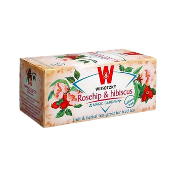Чай с розой и шиповником WISSOTZKY Rosehip and Hibiscus Tea, 20 шт песах