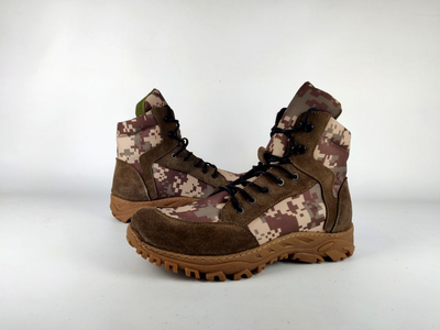 Берцы тактические ботинки летние TVL 45 р коричневый пиксельный камуфляж (45-000105)
