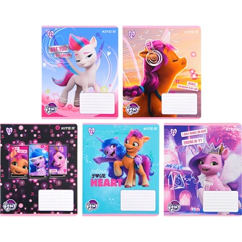 Зошит шкільний Kite My Little Pony 12 аркушів, клітинка, 25 штук