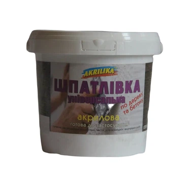 Шпатлевка универсальная белая Akrilika 1,7 кг