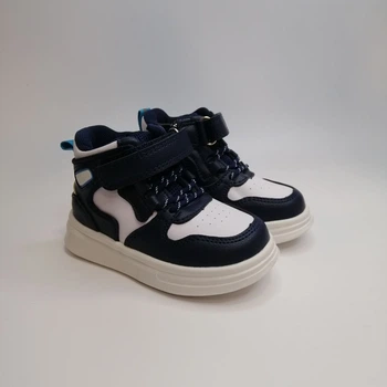 Ботинки для мальчика Clibee 291 A bl-white синие р.21-14 см