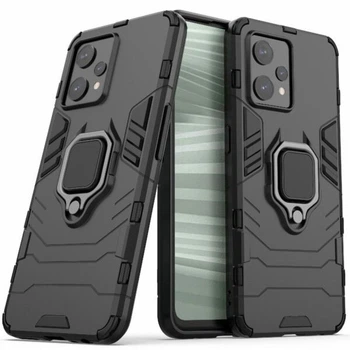 Чехол с подставкой Deexe Hybrid Case для Realme 9 Pro+ / 9 4G - Black