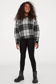 Джинсы на девочку H&M 158 см черные (556)