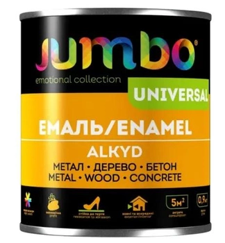Черная эмаль ALKID Universal 0,9кг Jumbo