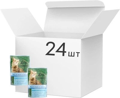Вологий корм Carpathian Pet Food Veal&Duck 100 г
