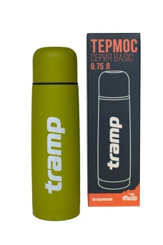 Термос з кнопкою Tramp Basic 0,75 л Оливковий UTRC-112-olive