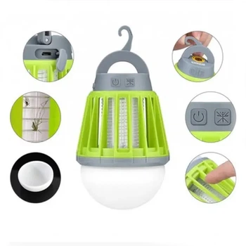 Аккумуляторная антимоскитная ловушка и LED светильник 2 в 1 SunLight