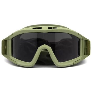 Тактичні захисні окуляри ArmorStandart RK2 із 3 лінзами Green (ARM62031)