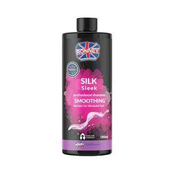 Шампунь розгладжуючий RONNEY SMOOTHING SILK AND SLEEK для тонкого та тьмяного волосся 1000 мл ( 5060589155954 )
