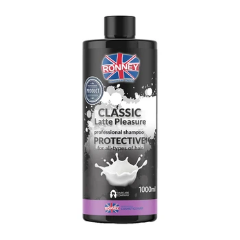 Шампунь с протеинами RONNEY CLASSIC LATTE PLEASURE для всех типов волос 1000 мл ( 5060589154636 )