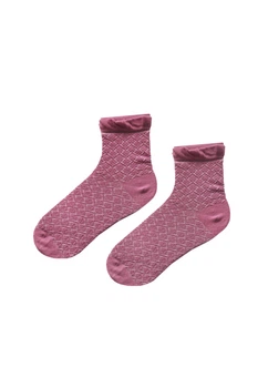 Рожеві шкарпетки з рюшами безшовні якісні 100% ORGANIC cotton JILL ANTONY 38-40