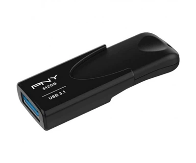Флешка PNY 512 GB Attache 4 USB3.1 Black (FD512ATT431KK-EF)