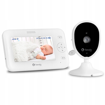 Видеоняня Lionelo BABYLINE 8.1 современная электронная няня Широкий угол обзора имеет большой экран диагональю 4,3 дюйма Диапазон до 300 м