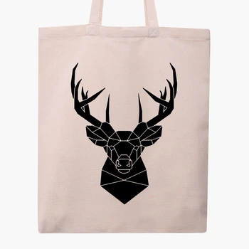 Еко сумка Олень (Deer) (9227-3803-WT) бежева класична
