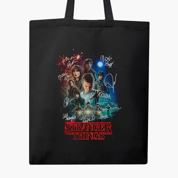 Еко сумка Дуже дивні справи (Stranger Things) (9227-3840-BK) чорна класична