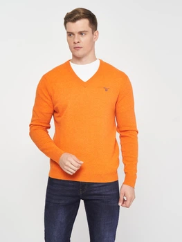Пуловер GANT Extrafine Lambswool V-Neck 8010520 Harvest Pumpkin XL