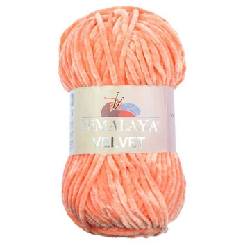 Пряжа Himalaya Velvet 90023 Темно-помаранчевий