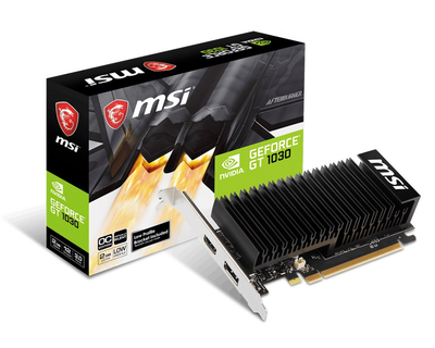 Видеокарта GeForce GT 1030 2GB DDR4 Low Profile OC MSI (GeForce GT 1030 2GHD4 LP OC)