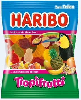 Цукерки жувальні HARIBO Tropifrutti тропічні фрукти 100 г