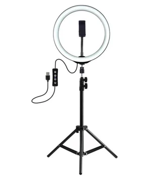 Лампа кільцева світлодіодна зі штативом Ring Light 6901