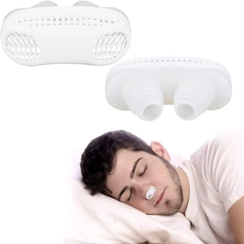 Кліпса антихрап для носа 2в1 Anti Snoring and Air Purifier Grey