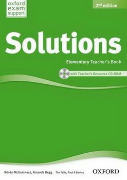 Книга для вчителя англійської мови Solutions 2nd Edition Elementary Teacher's Book with CD-ROM. ISBN: 9780194553704