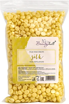 Пленочный воск для депиляции BeautyHall Hot Film Wax Silk шелк 200 г (5200384214108)