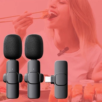 Два беспроводных петличных микрофона для Android Stereo Goo М16 Duo (подключение Type-C)
