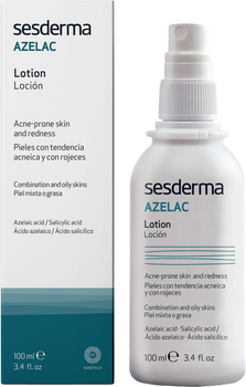 Лосьон для лица и тела Sesderma Azelac для склонной к акне, эритемы и кожи с покраснением 100 мл (8470002259539)
