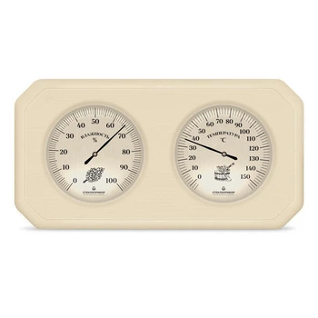 Термогигрометр для сауны ТГС исп. 2 основание - дерево (0…+150 °С, 0-100%)